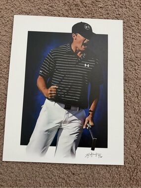 Jordan speith signed picture Illustration